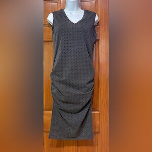 Monrow Gray Polka Dot Dress